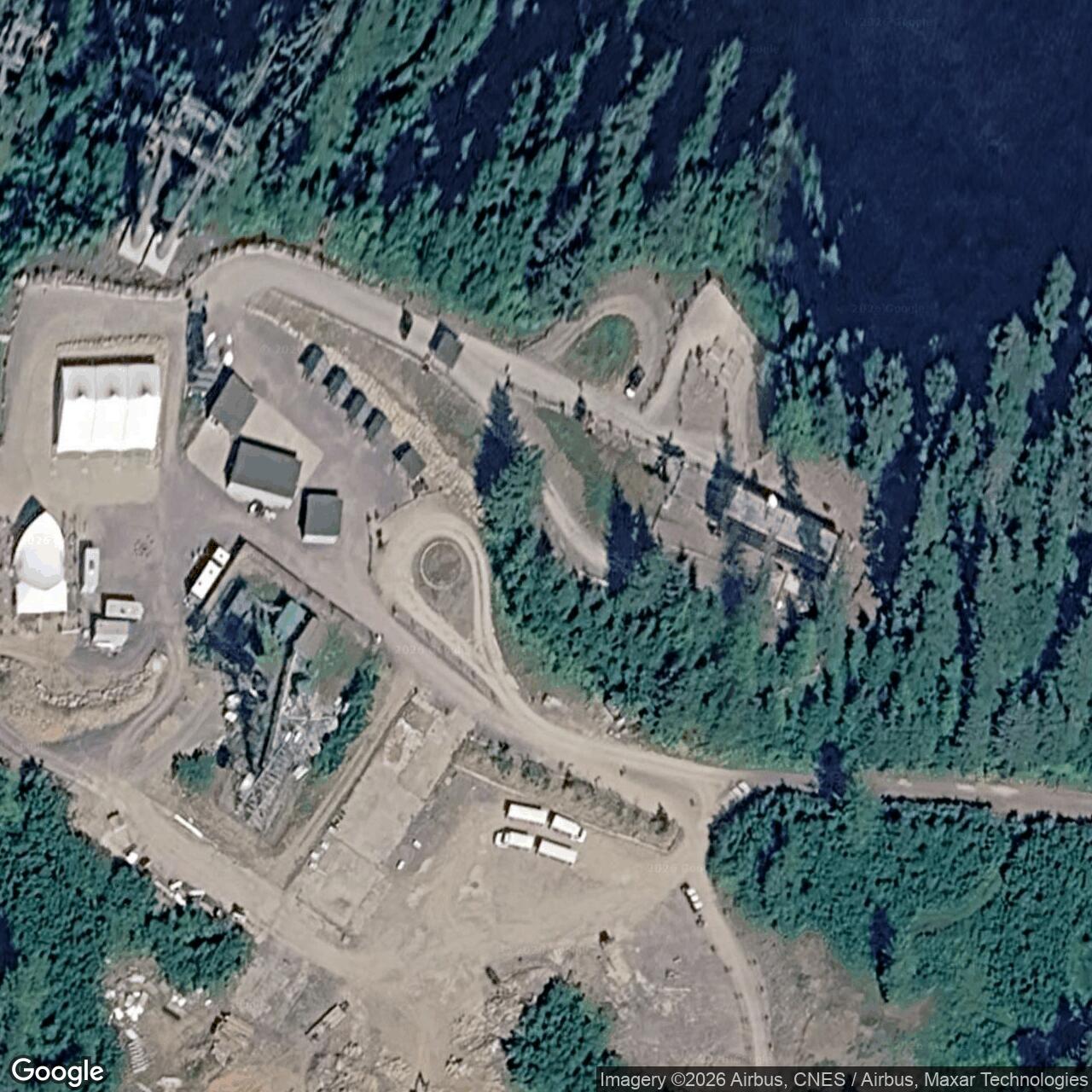 Current Google Satellite Image of Hoonah Air Force Station / Radio Relay Station, Alaska