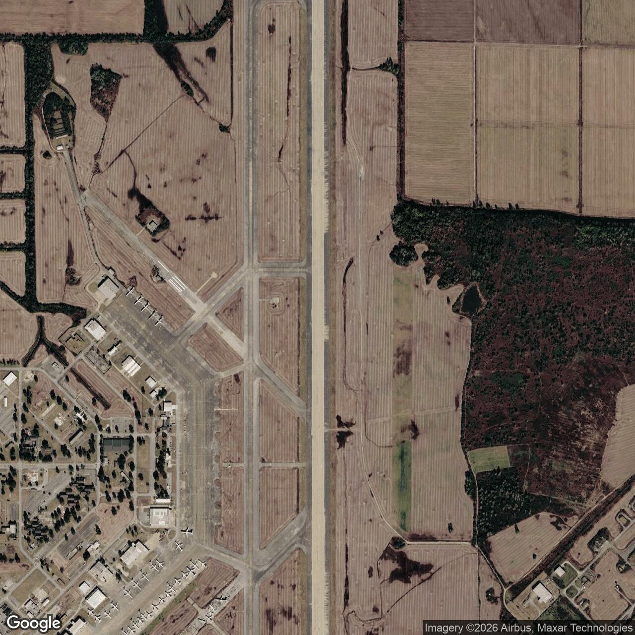 Current Google Satellite Image of Eaker Air Force Base, Arkansas