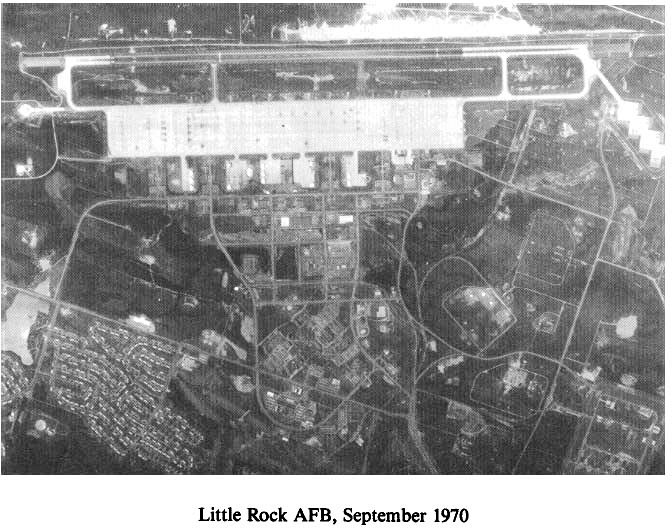Historic Aerial Photo of Little Rock Air Force Base 1970
