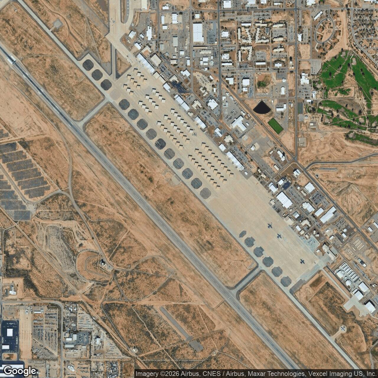 Current Google Satellite Image of Davis-Monthan Air Force Base, Arizona