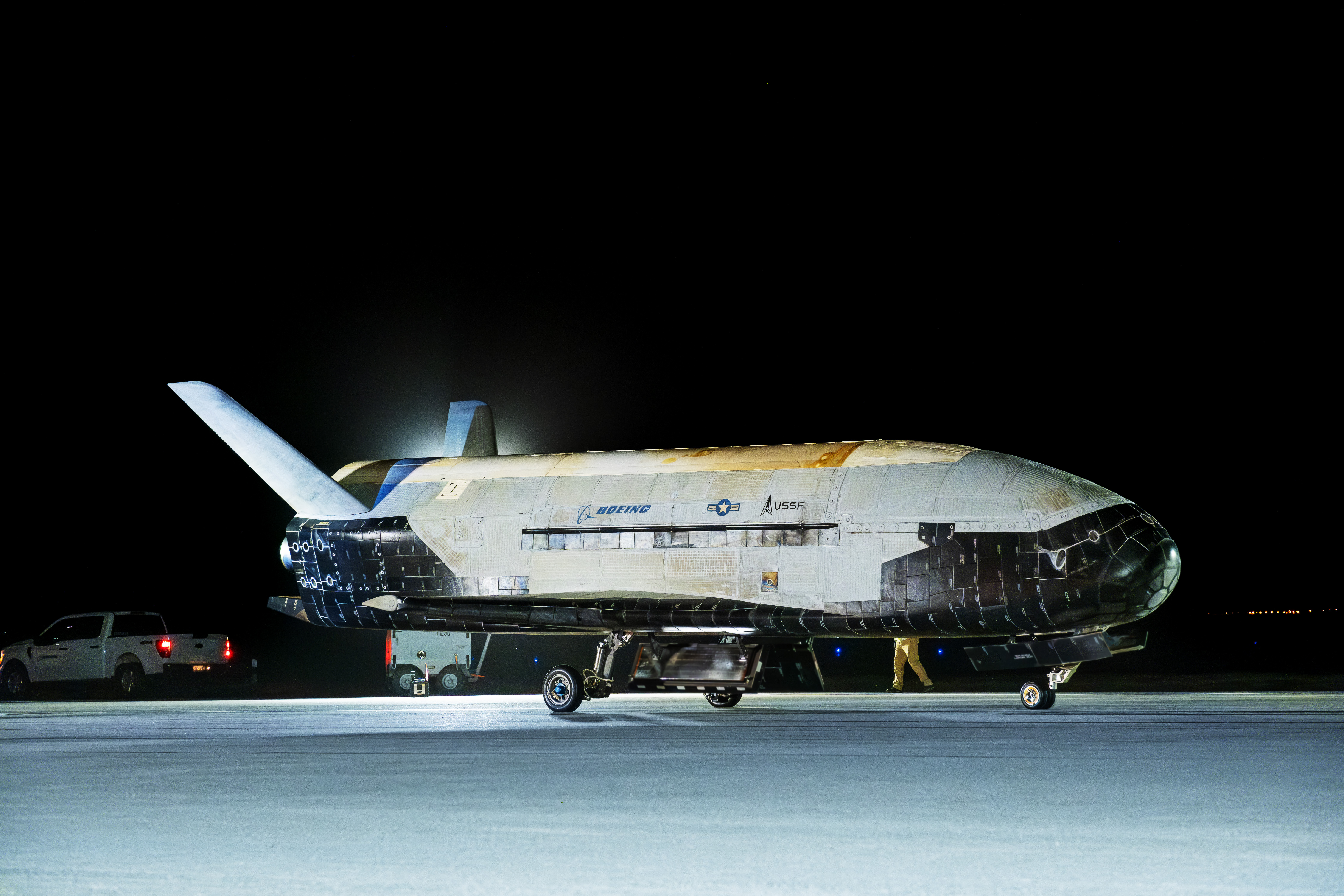 The U.S. Space Force's X-37B Orbital Test Vehicle Mission Seven successfully landed at Vandenberg Space Force Base, California, March 7, 2025