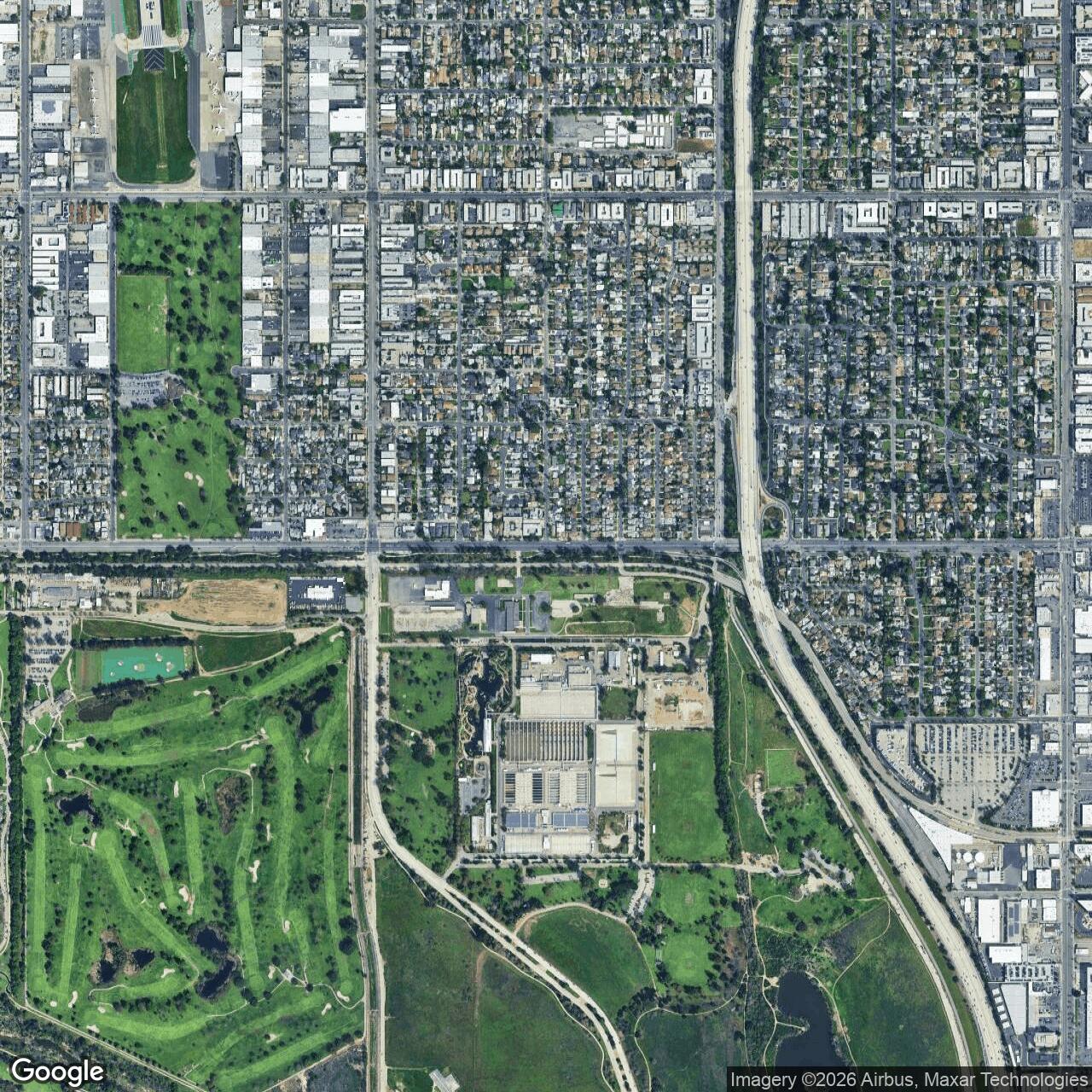 Current Google Satellite Image of Sepulveda Air Guard Station / Sepulveda Air National Guard Station, California