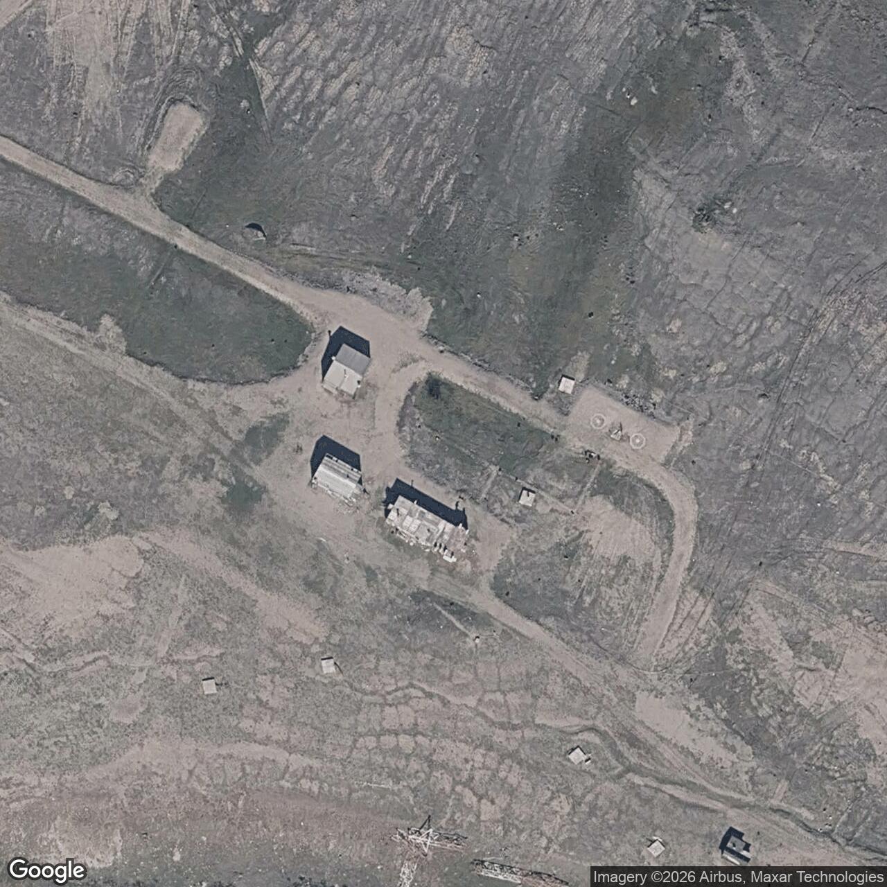 Current Google Satellite Image of Bernard Harbour DEW Line Station, 