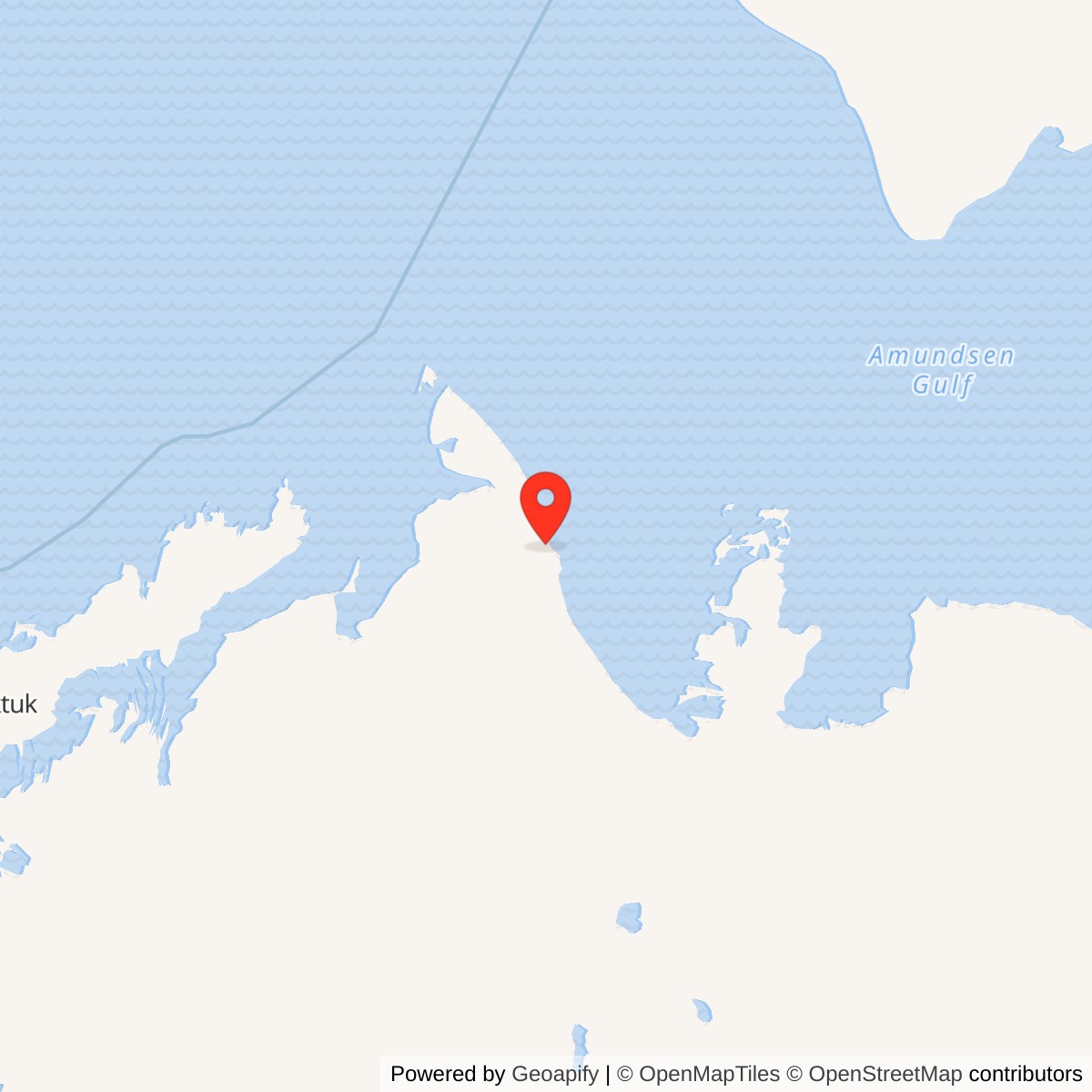 Map showing location of Horton River DEW Line Station, 