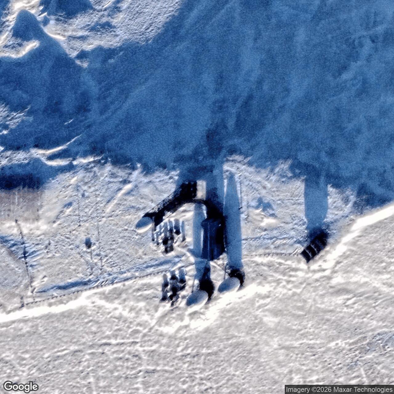 Current Google Satellite Image of Horton River DEW Line Station, 
