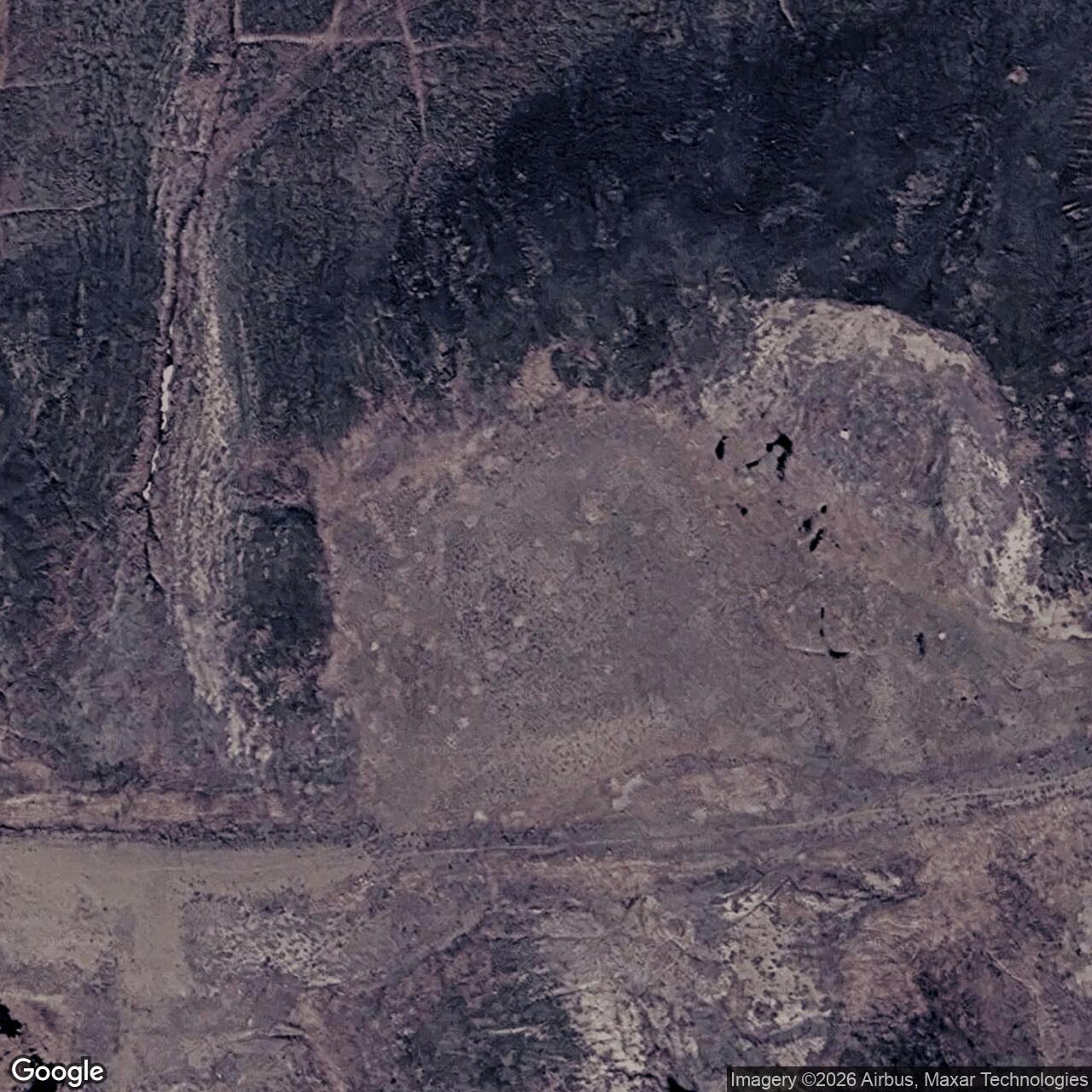 Current Google Satellite Image of Nicholson Peninsula DEW Line Station, 
