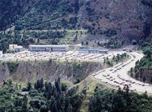 Aerial photo of Cheyenne Mountain