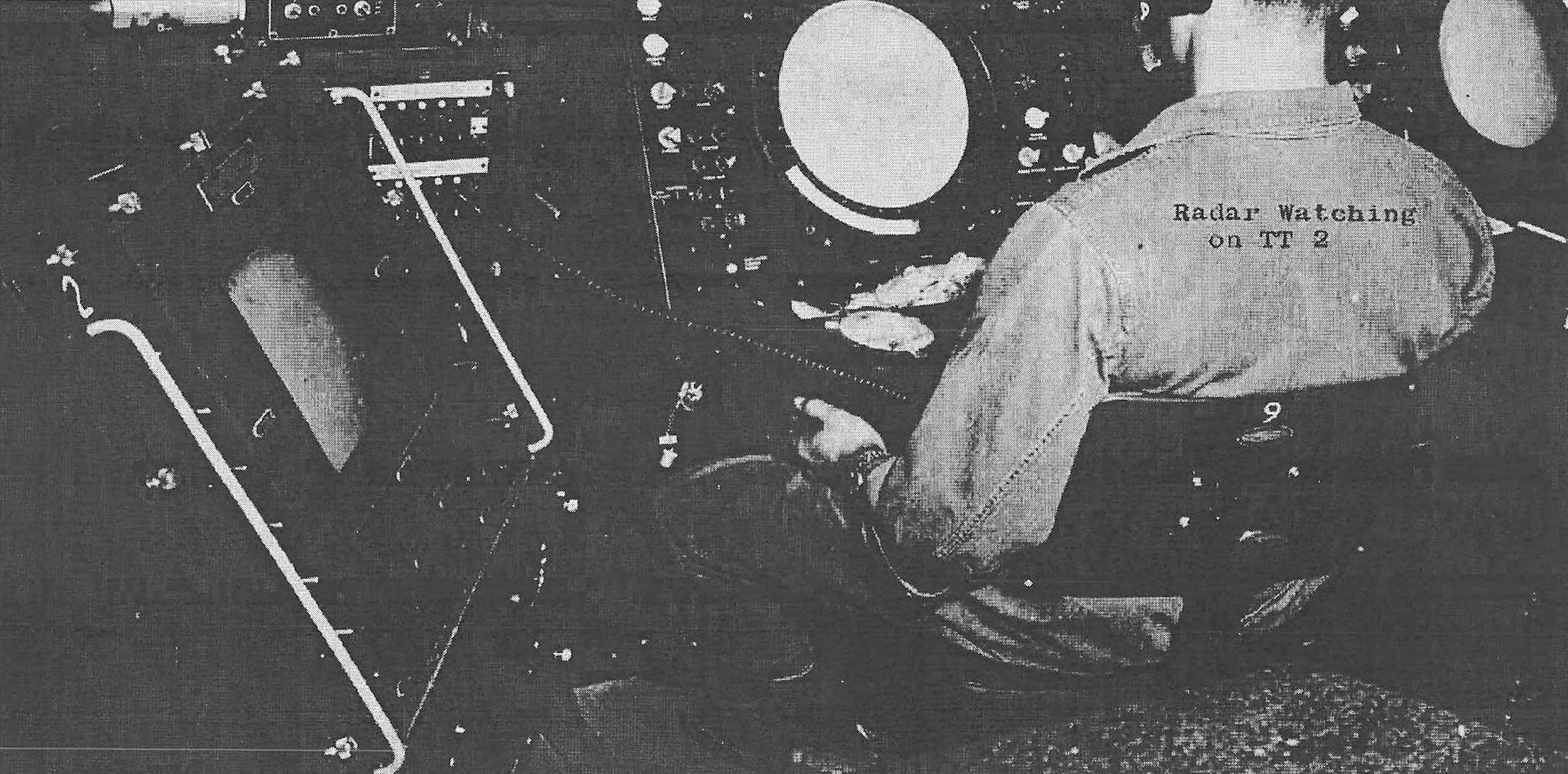 Historic Photo of Texas Tower 2 Radar Scope
