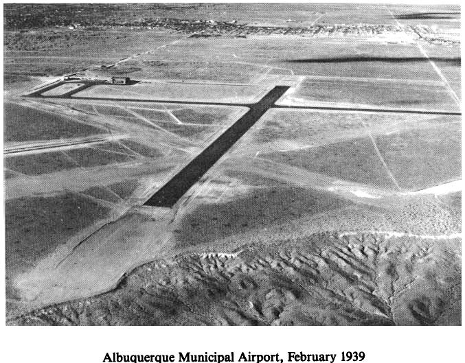 Historic Aerial Photo of Albuguerque Municipal Airport 1938