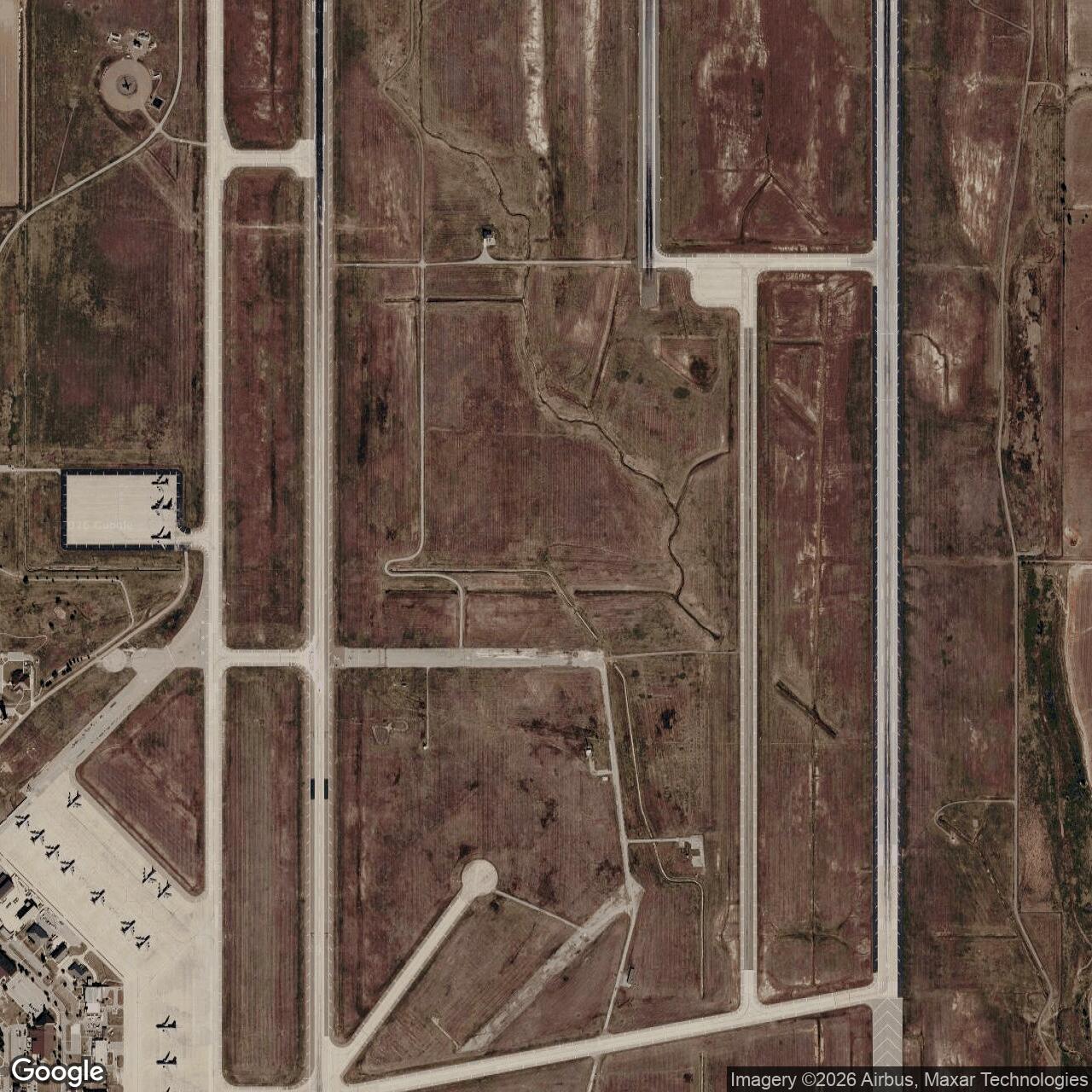 Current Google Satellite Image of Altus Air Force Base, Oklahoma