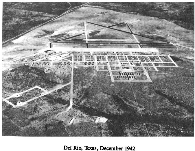 Historic Aerial Photo of Del Rio Texas 1942