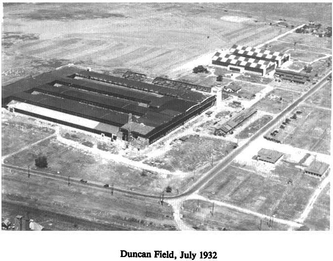 Historic Aerial Photo of Duncan Field 1932