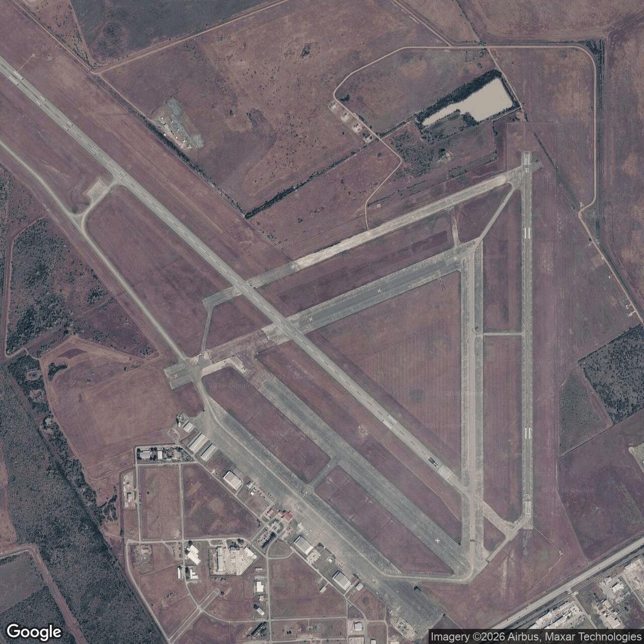 Current Google Satellite Image of Foster Air Force Base, Texas