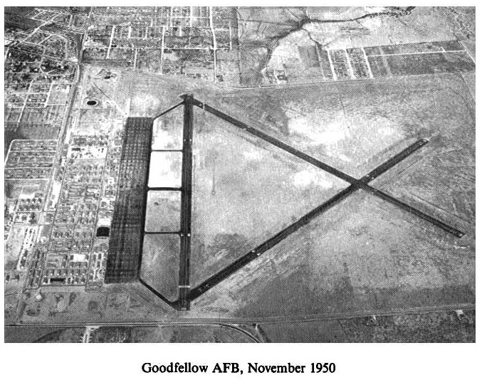 Historic Aerial Photo of Goodfellow Air Force Base 1950