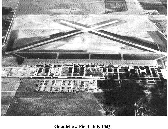 Historic Aerial Photo of Goodfellow Field 1943
