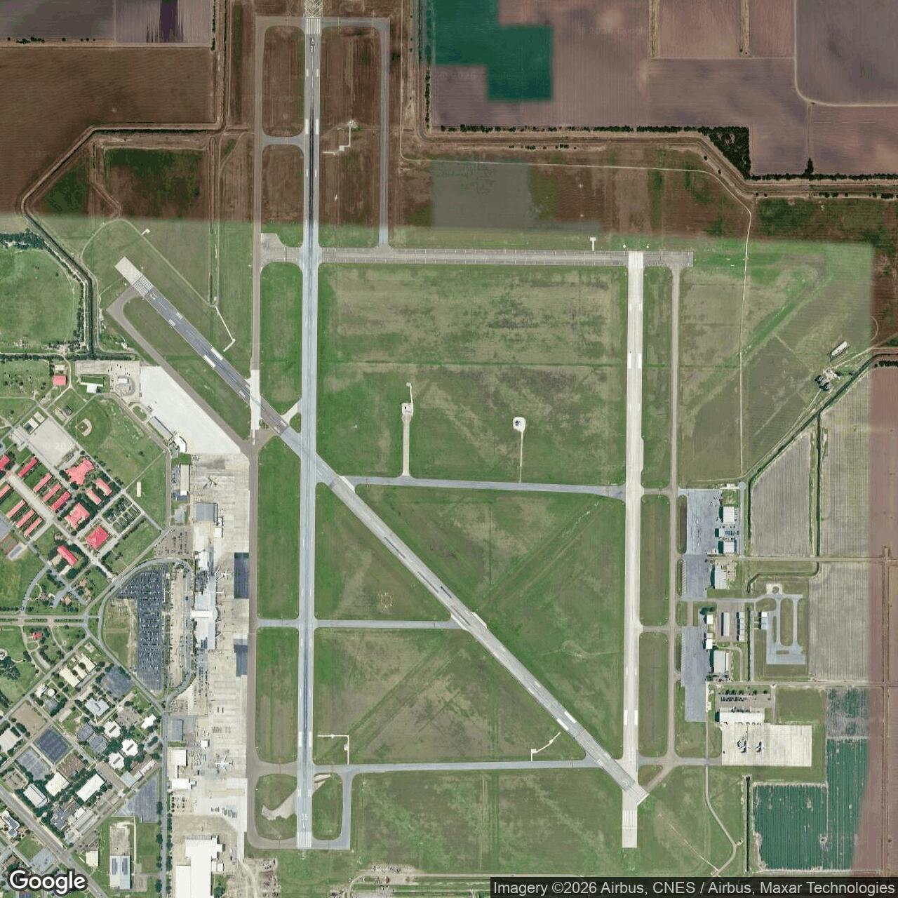 Current Google Satellite Image of Harlingen Air Force Base, Texas