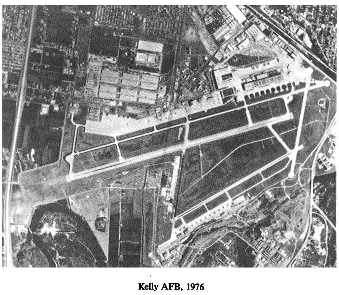 Historic Aerial Photo of Kelly Air Force Base 1976