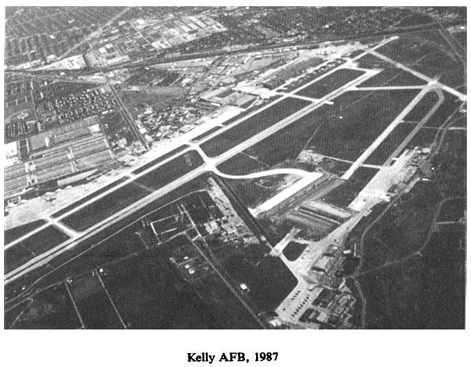 Historic Aerial Photo of Kelly Air Force Base 1987