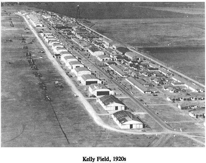 Historic Aerial Photo of Kelly Field 1920s