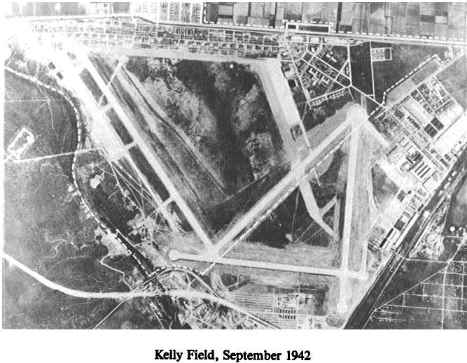 Historic Aerial Photo of Kelly Field 1942
