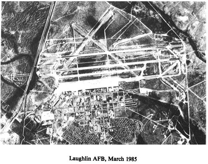 Historic Aerial Photo of Laughlin Air Force Base 1985