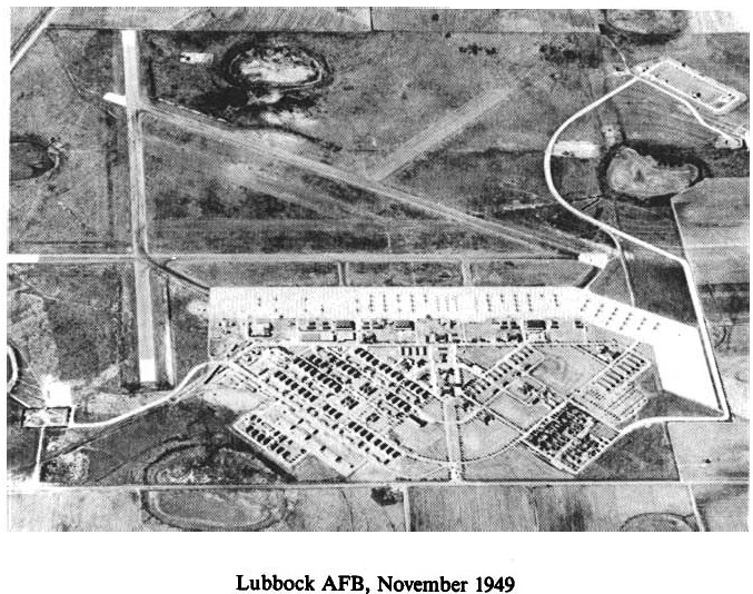 Historic Aerial Photo of Lubbock Air Force Base 1949