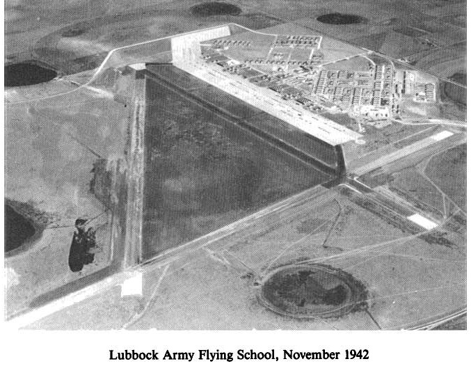 Historic Aerial Photo of Lubbock Army Flying School 1942