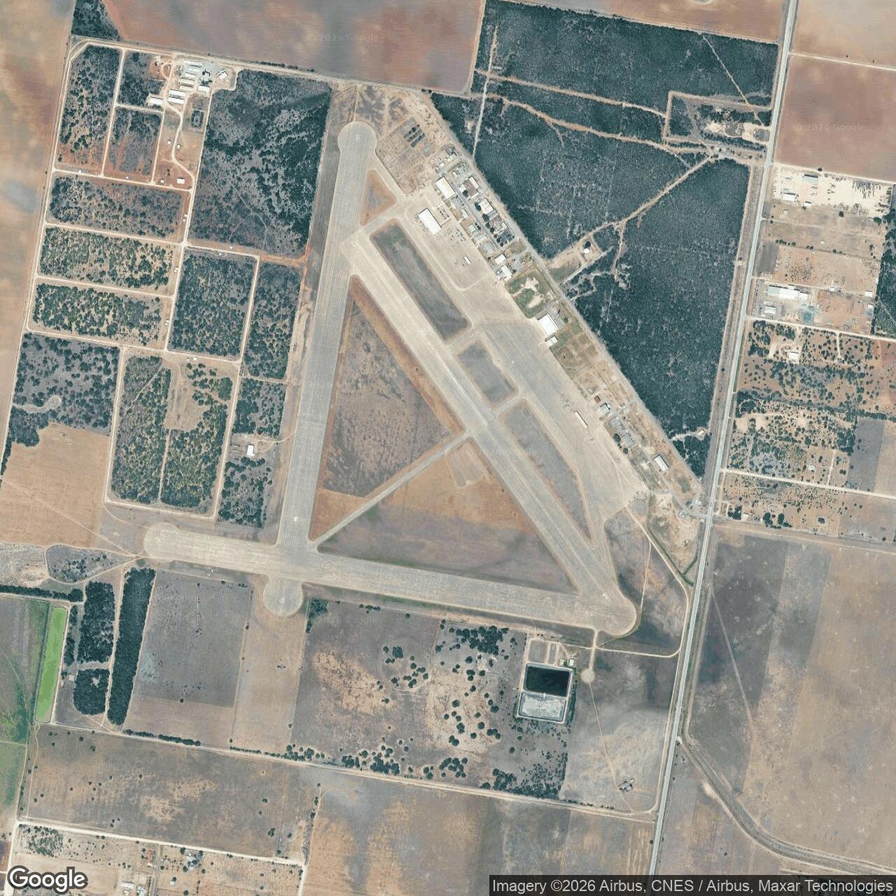Current Google Satellite Image of Moore Air Force Base, Texas