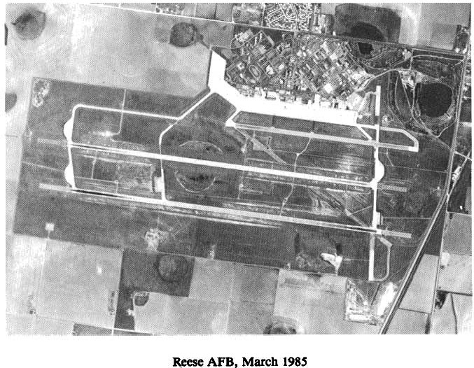 Historic Aerial Photo of Reese Air Force Base 1985