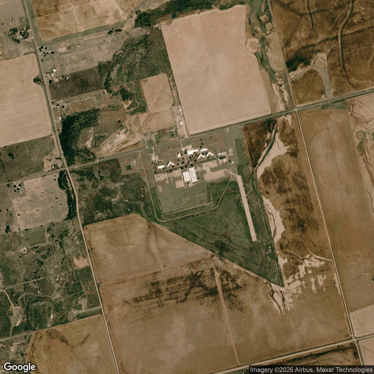 Current Google Satellite Image of Victory Field, Vernon, Texas