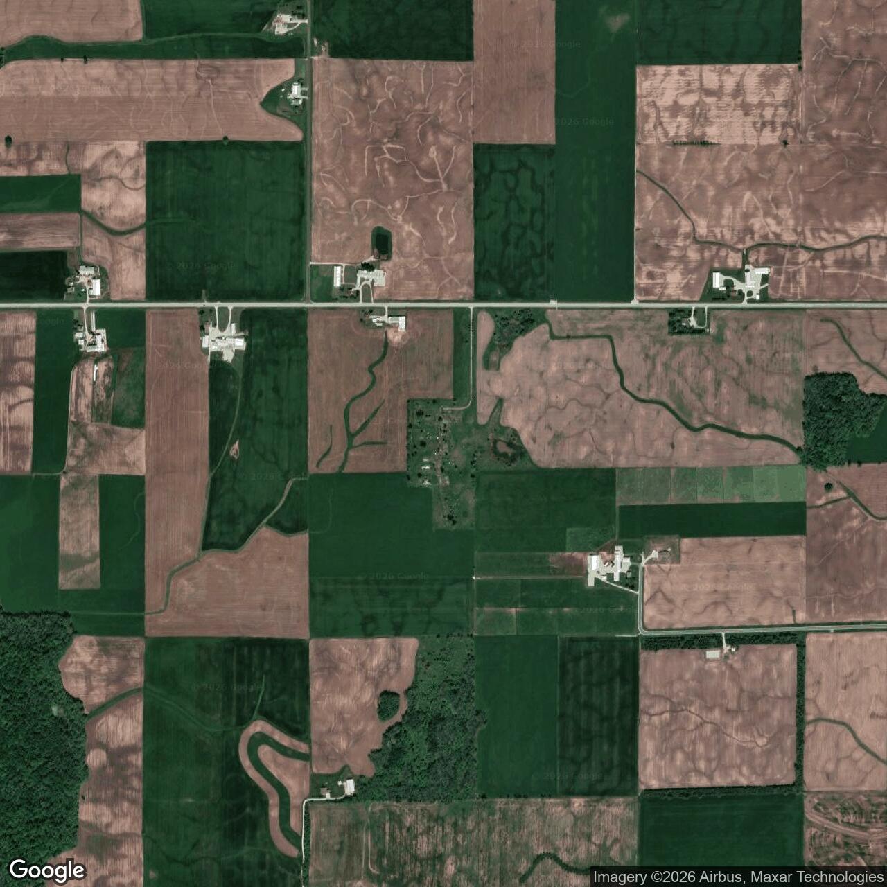 Current Google Satellite Image of Two Creeks Air Force Station, Wisconsin