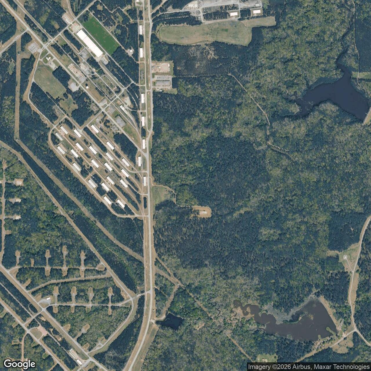Current Google Satellite Image of Pine Bluff Arsenal, Arkansas