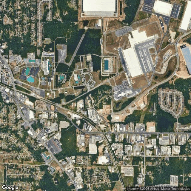 Current Google Satellite Image of Fort Gillem Army Base, Georgia
