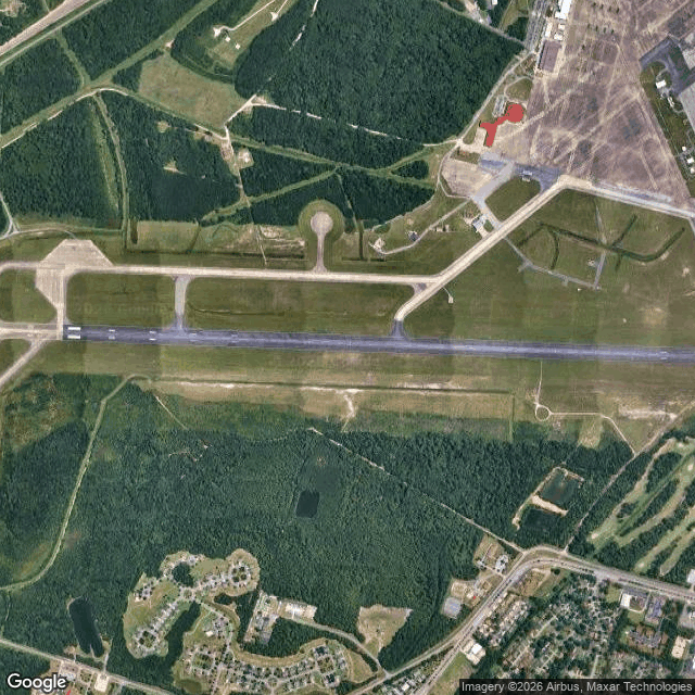 Current Google Satellite Image of Hunter Army Airfield, Georgia