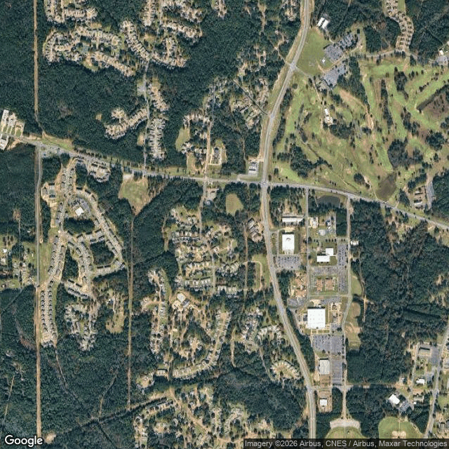 Current Google Satellite Image of Fort Polk, Louisiana