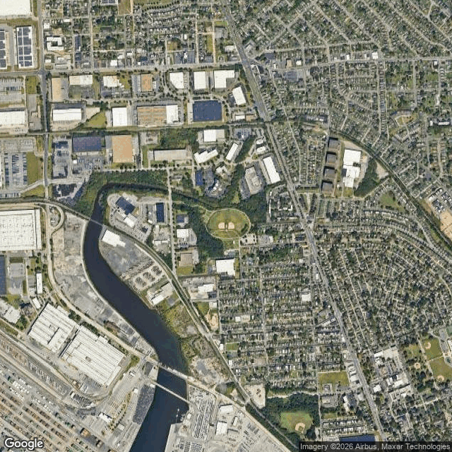 Current Google Satellite Image of Fort Holabird, Maryland