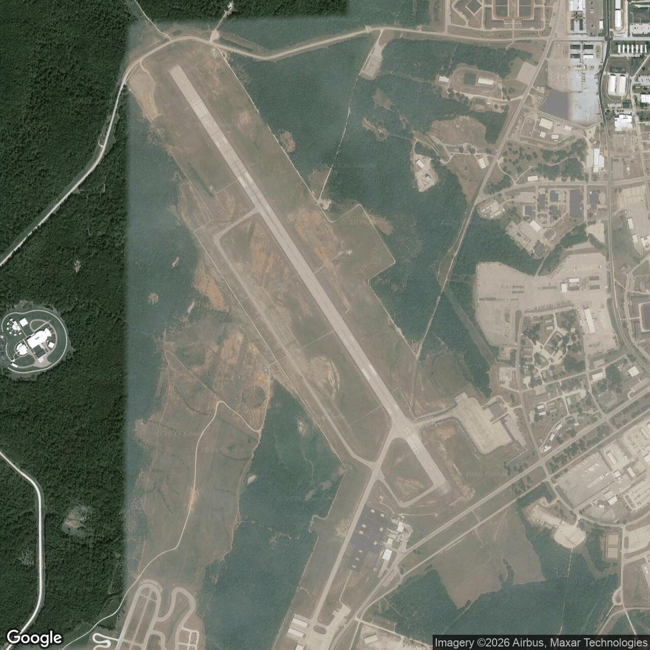 Current Google Satellite Image of Fort Leonard Wood, Missouri