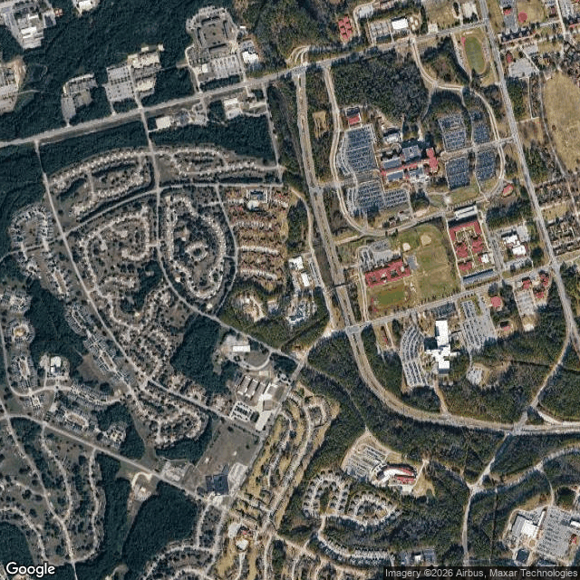 Current Google Satellite Image of Fort Bragg, North Carolina