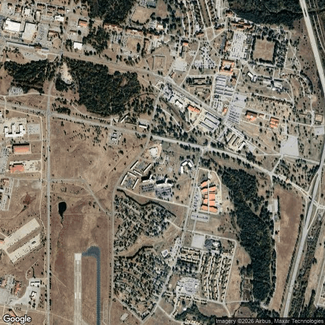 Current Google Satellite Image of Fort Sill, Oklahoma