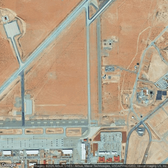 Current Google Satellite Image of Biggs Army Airfield, Texas