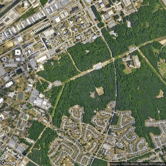 Current Google Satellite Image of Fort Lee, Virginia
