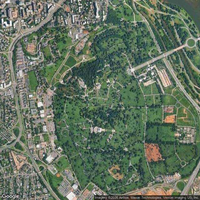 Current Google Satellite Image of Fort Myer, Virginia