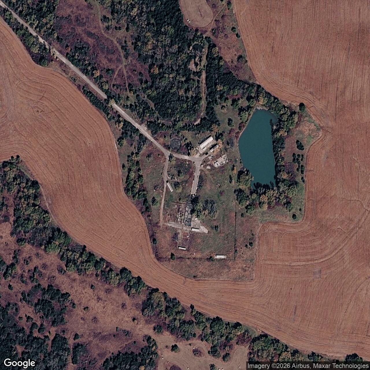 Current Google Satellite Image of Atlas E Site 548-3, Kansas