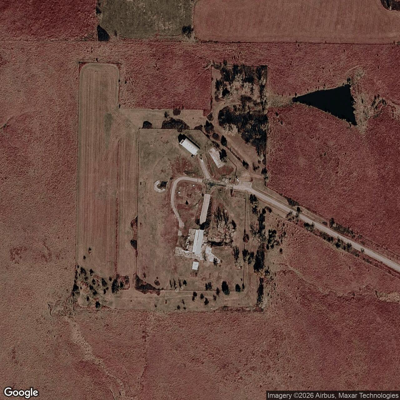 Current Google Satellite Image of Atlas E Site 548-5, Kansas