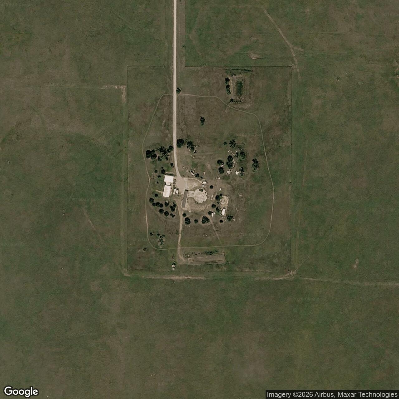 Current Google Satellite Image of Atlas F Site 550-1, Kansas
