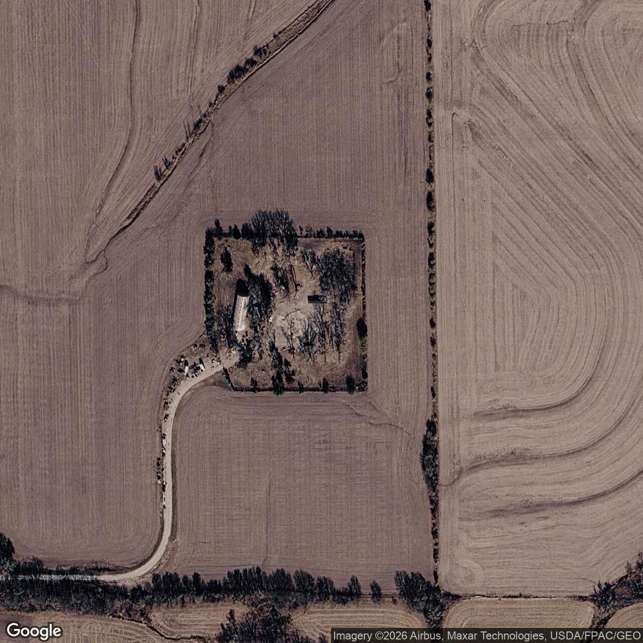 Current Google Satellite Image of Atlas F Site 551-2, Nebraska