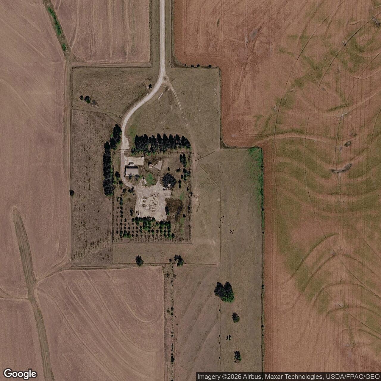 Current Google Satellite Image of Atlas F Site 551-6, Nebraska