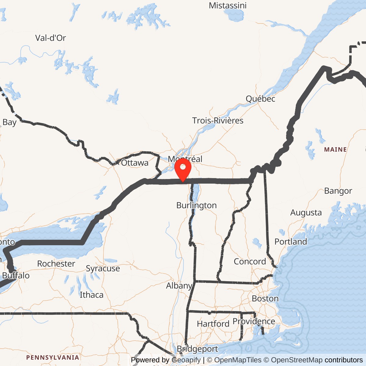 Map showing location of Atlas F Site 556-12, New York