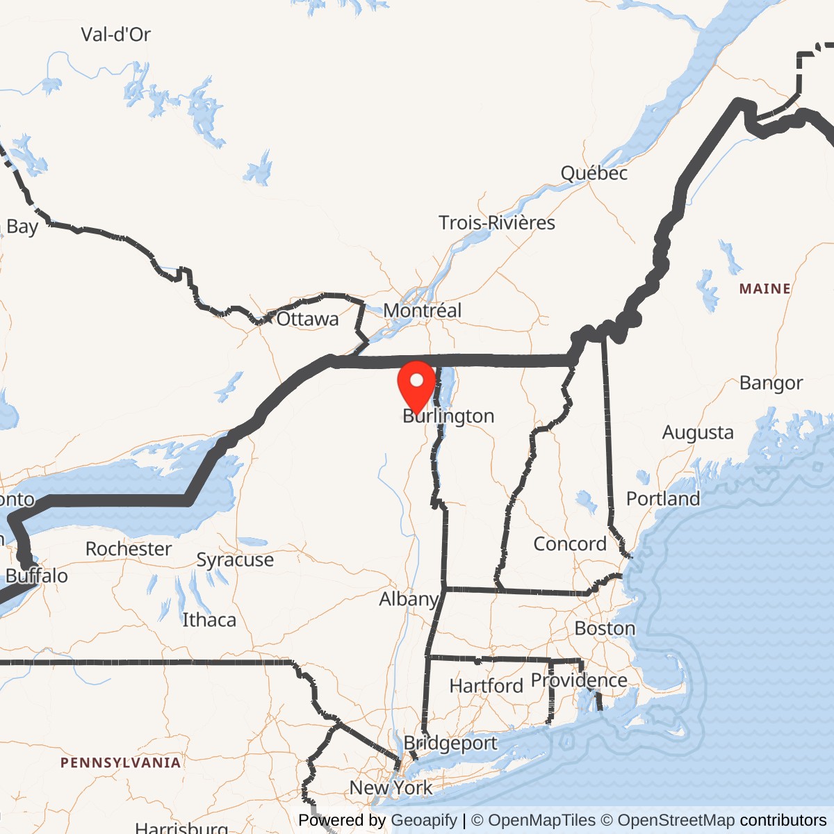 Map showing location of Atlas F Site 556-6, New York