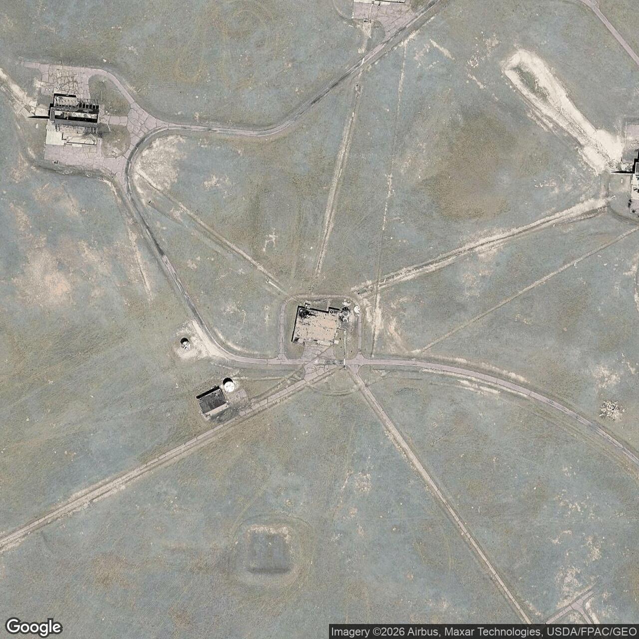 Current Google Satellite Image of Atlas D Site 565-A, Wyoming